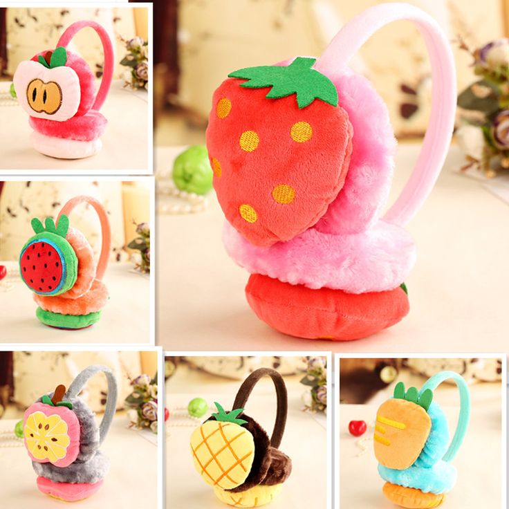 Trubliz Kids Plush Fruit Shape Earmuffs