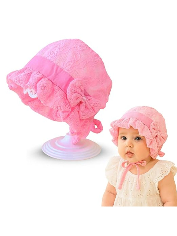 Trubliz Cute Baby Girl Bonnet Hat for Newborns 0–6 Months
