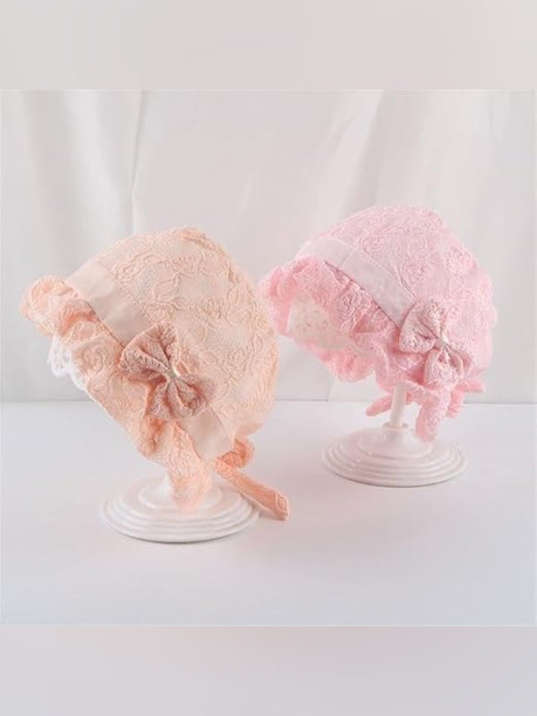 Trubliz Cute Baby Girl Bonnet Hat for Newborns 0–6 Months