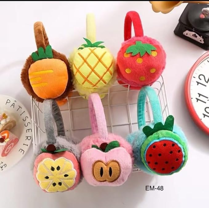 Trubliz Kids Plush Fruit Shape Earmuffs